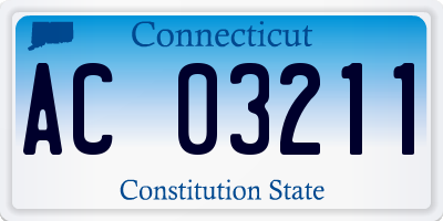 CT license plate AC03211