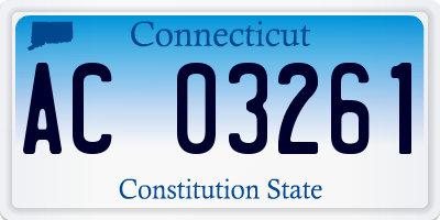 CT license plate AC03261