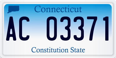 CT license plate AC03371