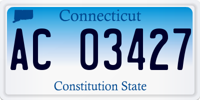 CT license plate AC03427