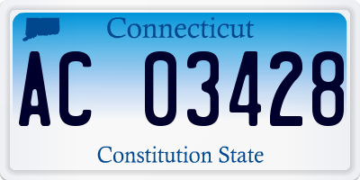 CT license plate AC03428