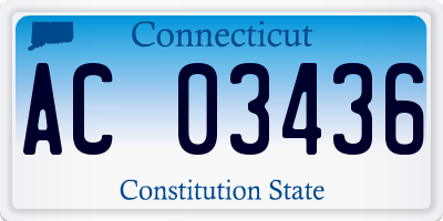 CT license plate AC03436