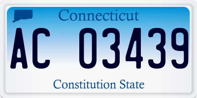 CT license plate AC03439