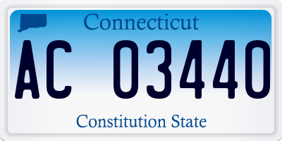 CT license plate AC03440