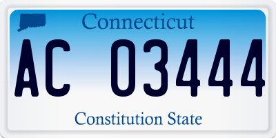 CT license plate AC03444