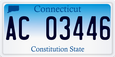 CT license plate AC03446