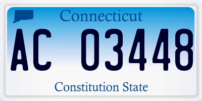 CT license plate AC03448