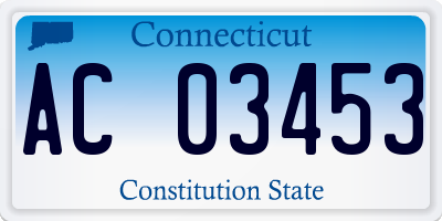 CT license plate AC03453