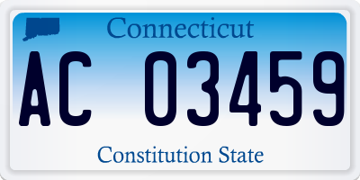 CT license plate AC03459