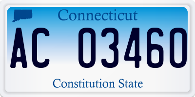 CT license plate AC03460