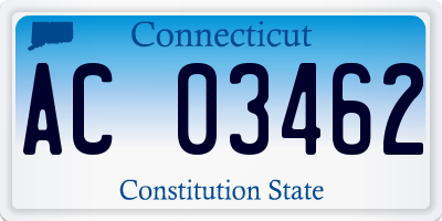 CT license plate AC03462