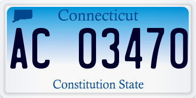 CT license plate AC03470