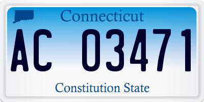 CT license plate AC03471