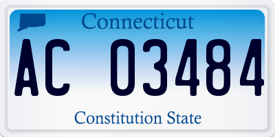 CT license plate AC03484