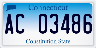 CT license plate AC03486