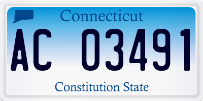 CT license plate AC03491