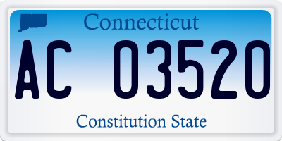 CT license plate AC03520