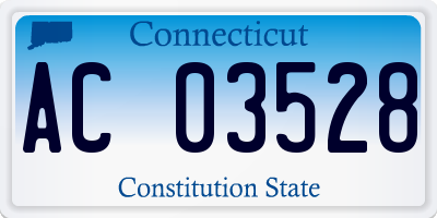 CT license plate AC03528