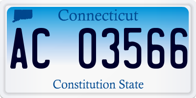 CT license plate AC03566