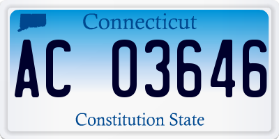 CT license plate AC03646