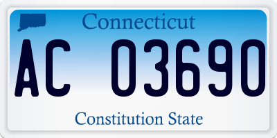 CT license plate AC03690