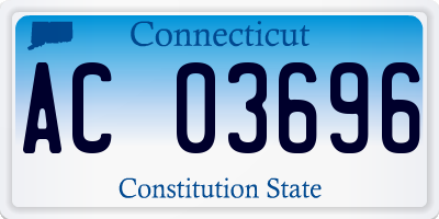 CT license plate AC03696