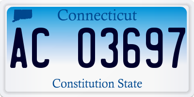 CT license plate AC03697