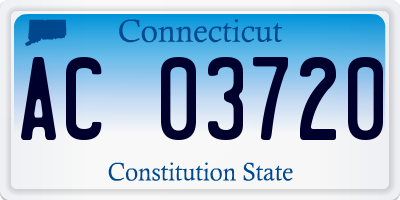 CT license plate AC03720