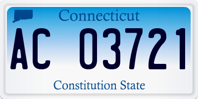 CT license plate AC03721