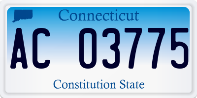 CT license plate AC03775