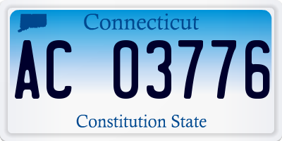 CT license plate AC03776