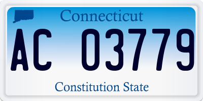 CT license plate AC03779