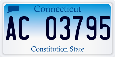 CT license plate AC03795