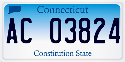 CT license plate AC03824