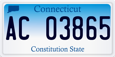 CT license plate AC03865