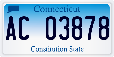 CT license plate AC03878