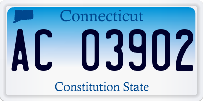 CT license plate AC03902