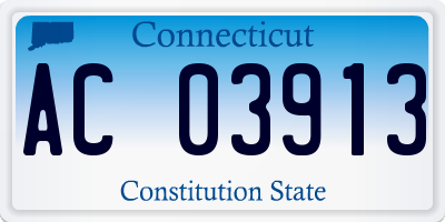 CT license plate AC03913