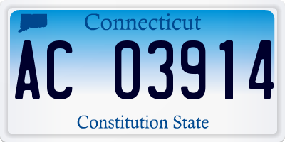 CT license plate AC03914