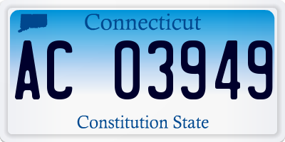 CT license plate AC03949