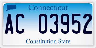 CT license plate AC03952