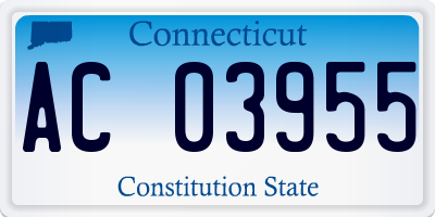 CT license plate AC03955