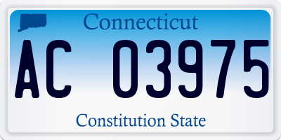 CT license plate AC03975