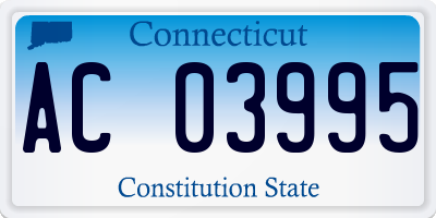 CT license plate AC03995