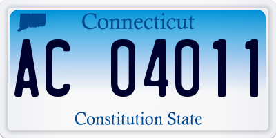 CT license plate AC04011