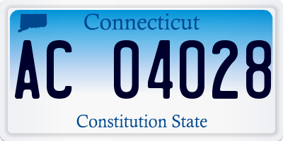 CT license plate AC04028