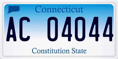 CT license plate AC04044