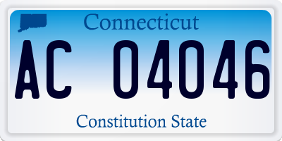 CT license plate AC04046