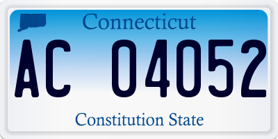 CT license plate AC04052