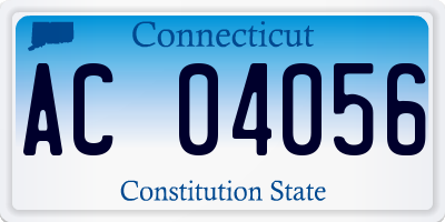 CT license plate AC04056